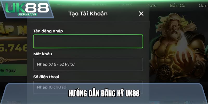 Hướng dẫn đăng ký Uk88